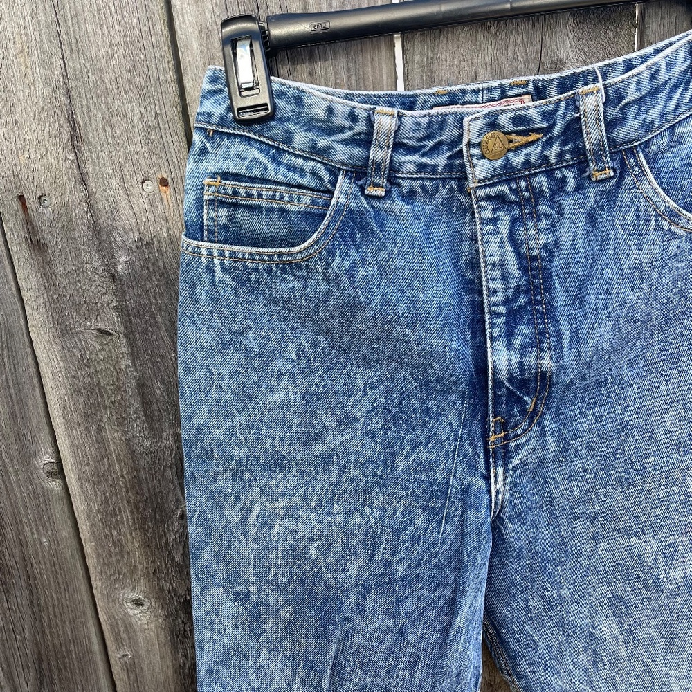 Vintage Acid Wash Georges Marciano Guess Zipper Ankle Jeans